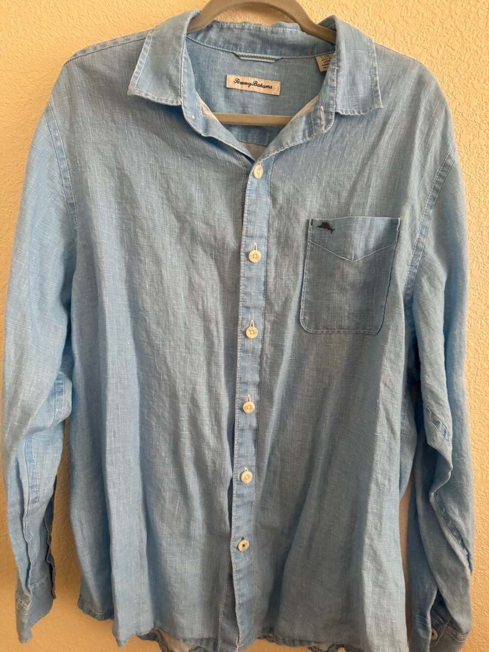 Tommy Bahama Paradise Breezer Long Sleeve 100% Linen Button-Down Shirt
